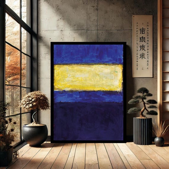 Mark Rothko Minimalist Canvas Print Painting Wall Art Reproduction Abstract Modern Home Decor