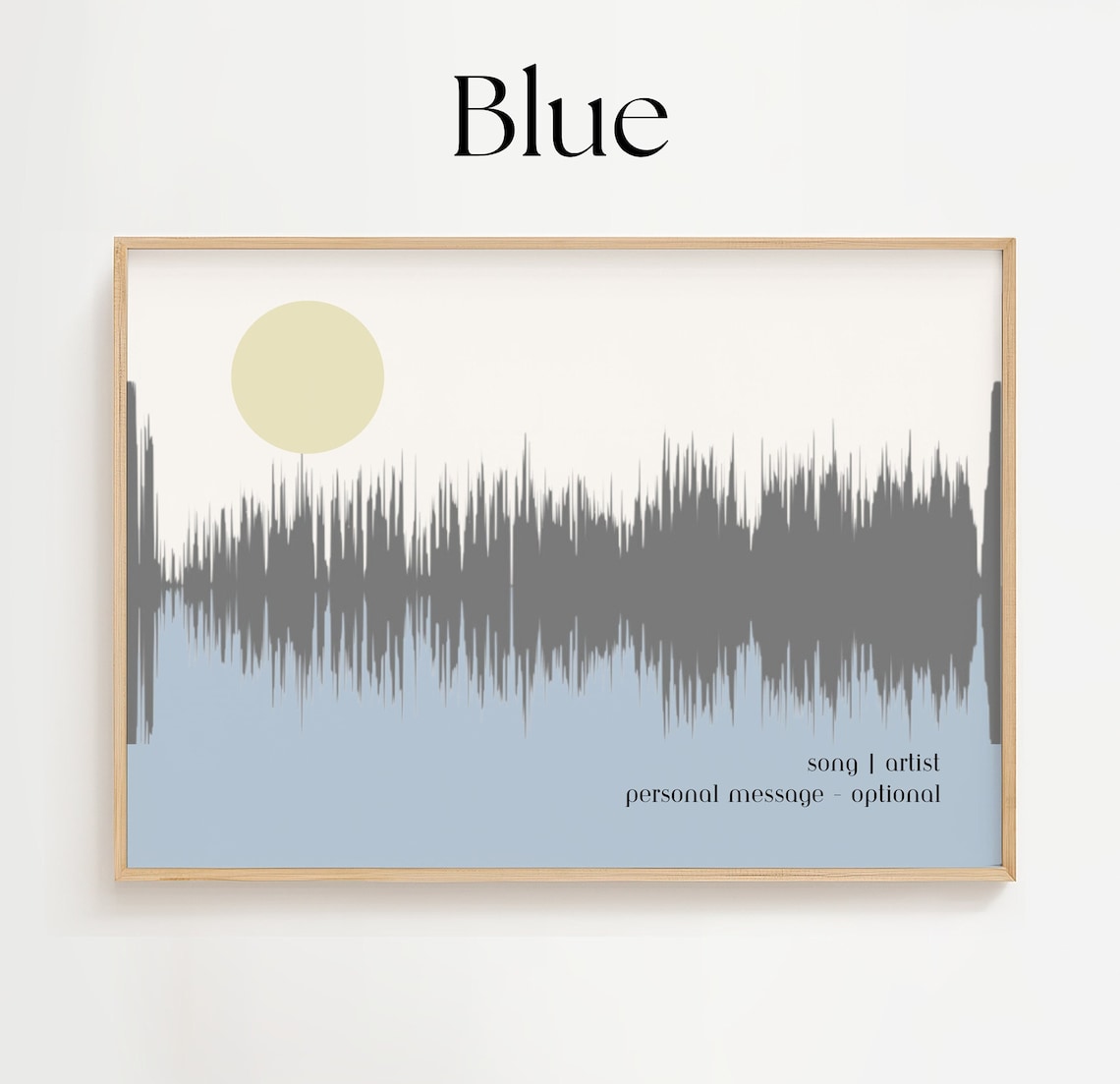 Personalised Soundwave Song Lyric Poster Print - Image 2