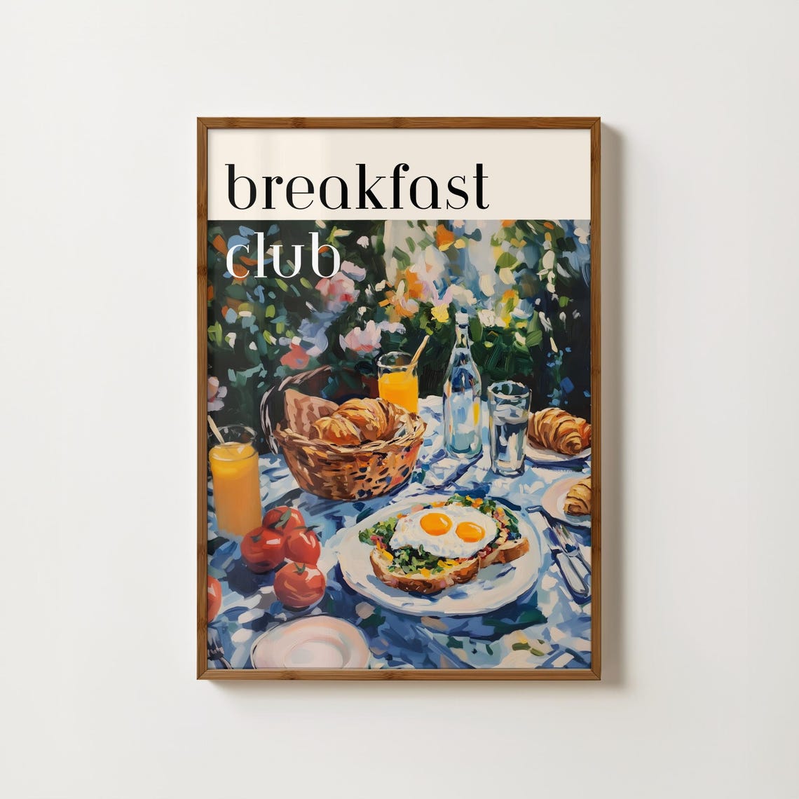 Breakfast Club Alfresco Table Spread Impressionist Art Print