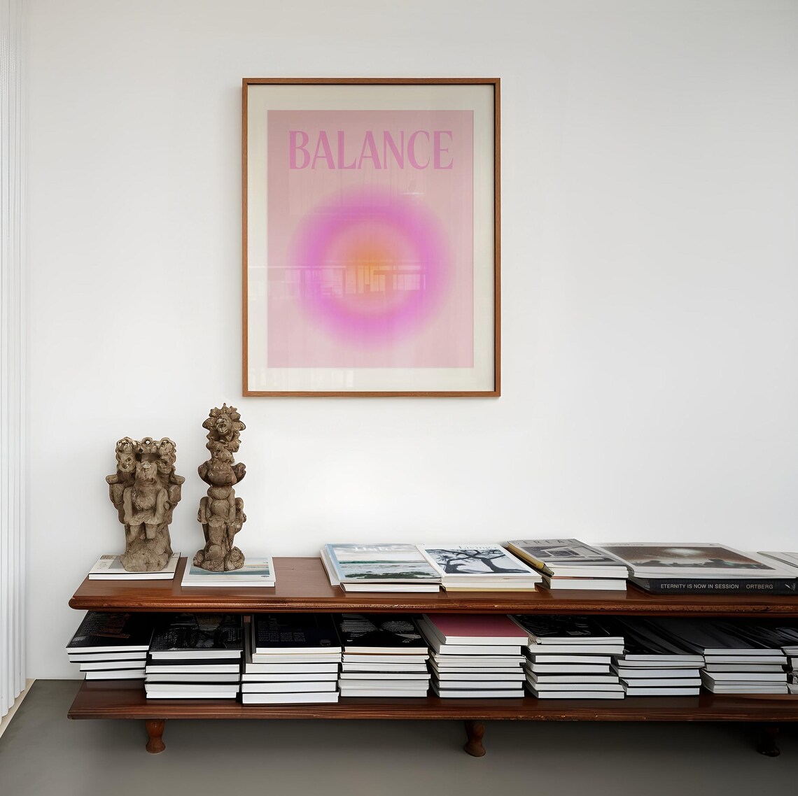 Balance in Soft Pink Aura Typography Gradient Wellness Poster - Image 3