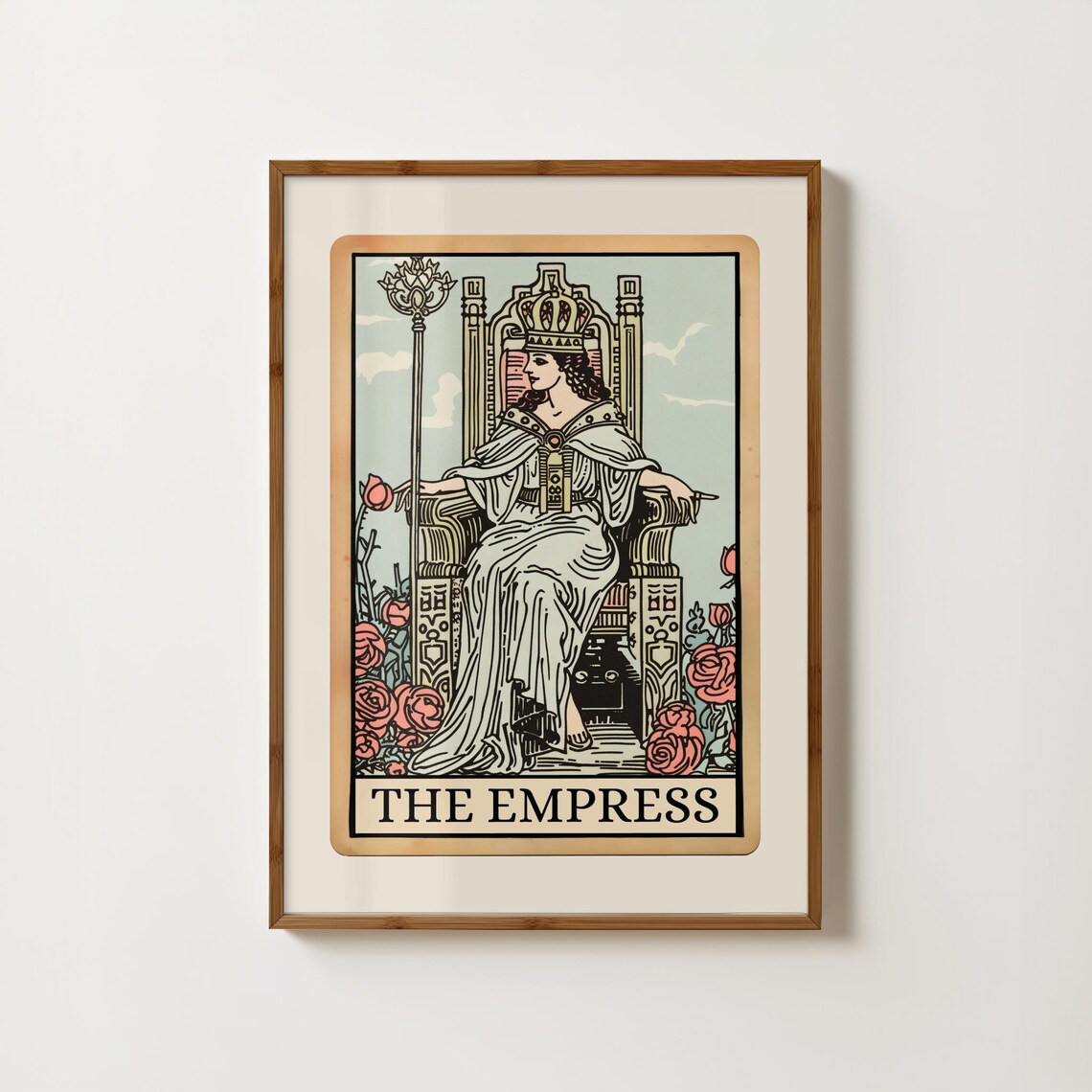 The Empress Tarot Card, Mystical Wall Art Print