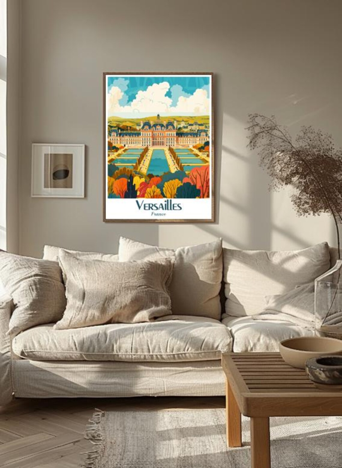 Versailles France Palace Gardens Autumn Vintage Travel Poster - Image 3
