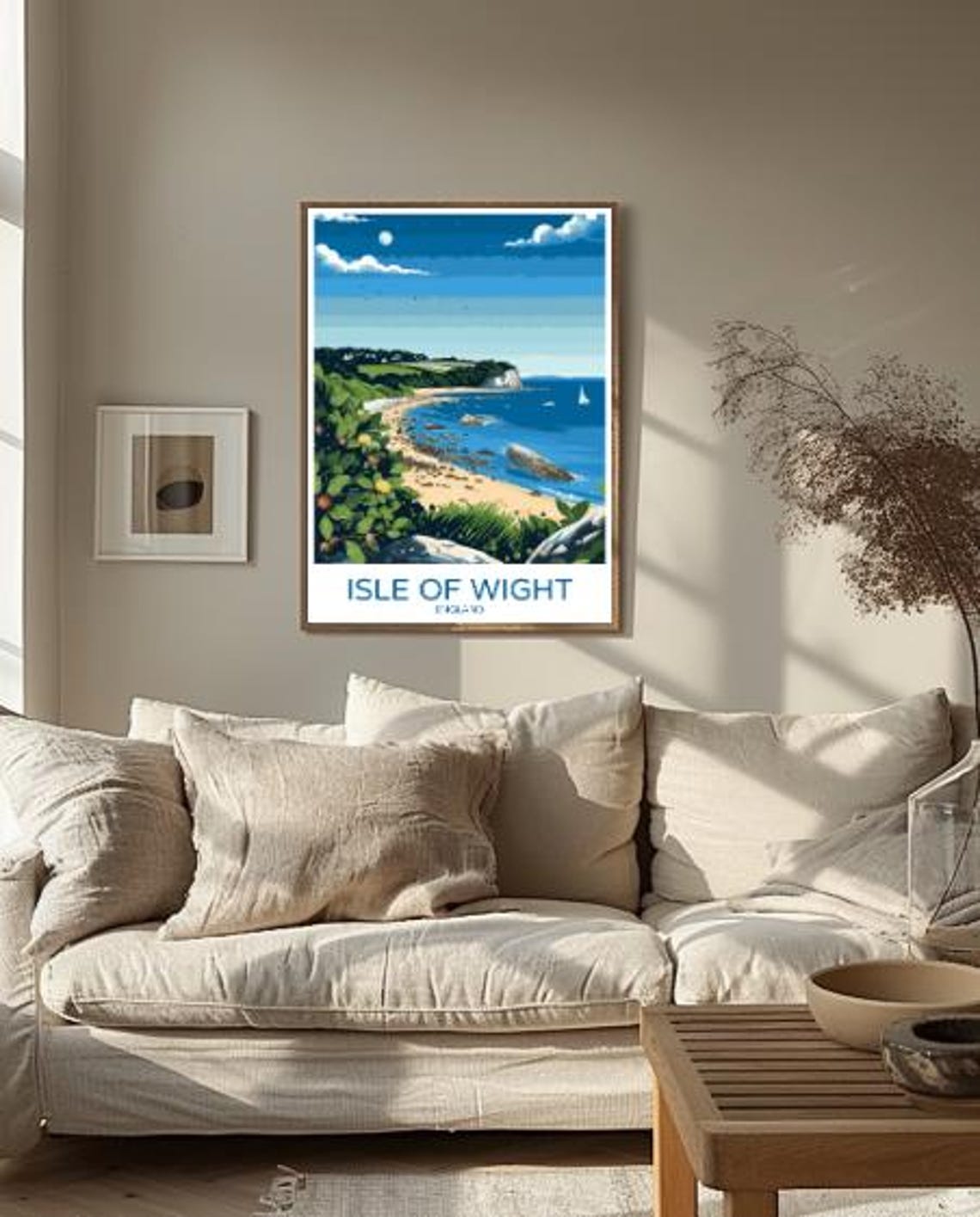Isle of Wight England Chalk Cliffs Seaside Coast Vintage Travel Poster - Image 2