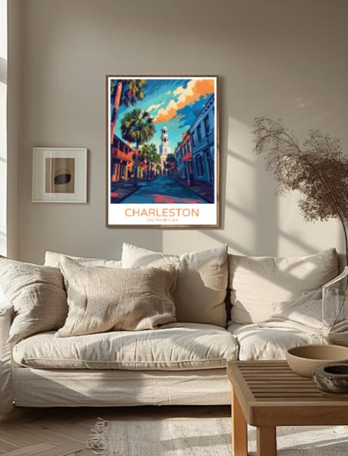 Charleston South Carolina Historic Street Vintage Travel Poster - Image 2