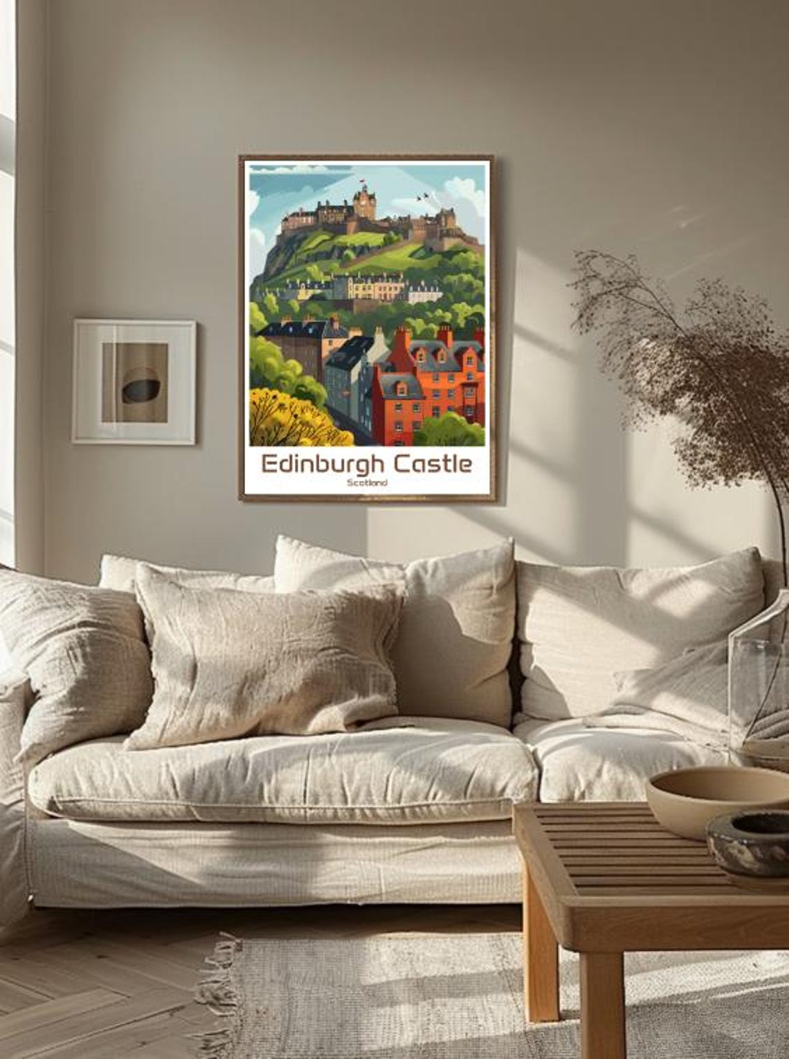 Edinburgh Castle Scotland Historic Hilltop Fortress Travel Poster - Image 3