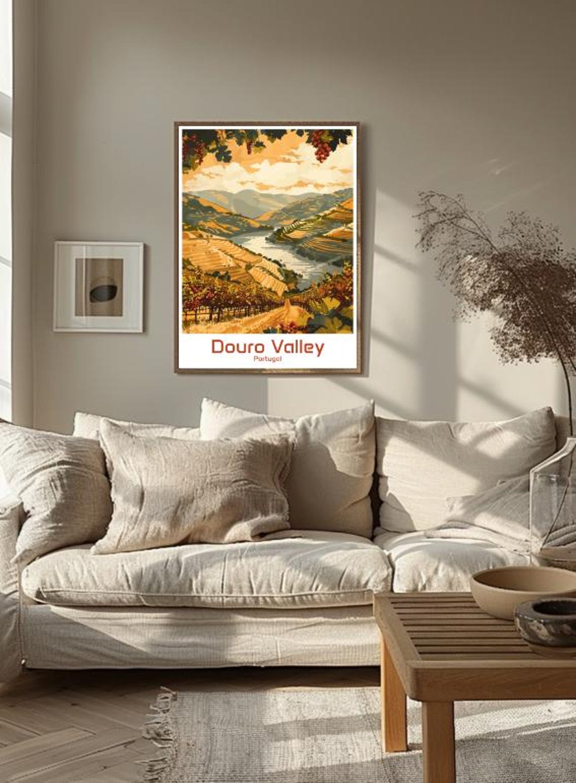 Douro Valley Portugal Vineyard Terraces Scenic River Travel Poster - Image 3