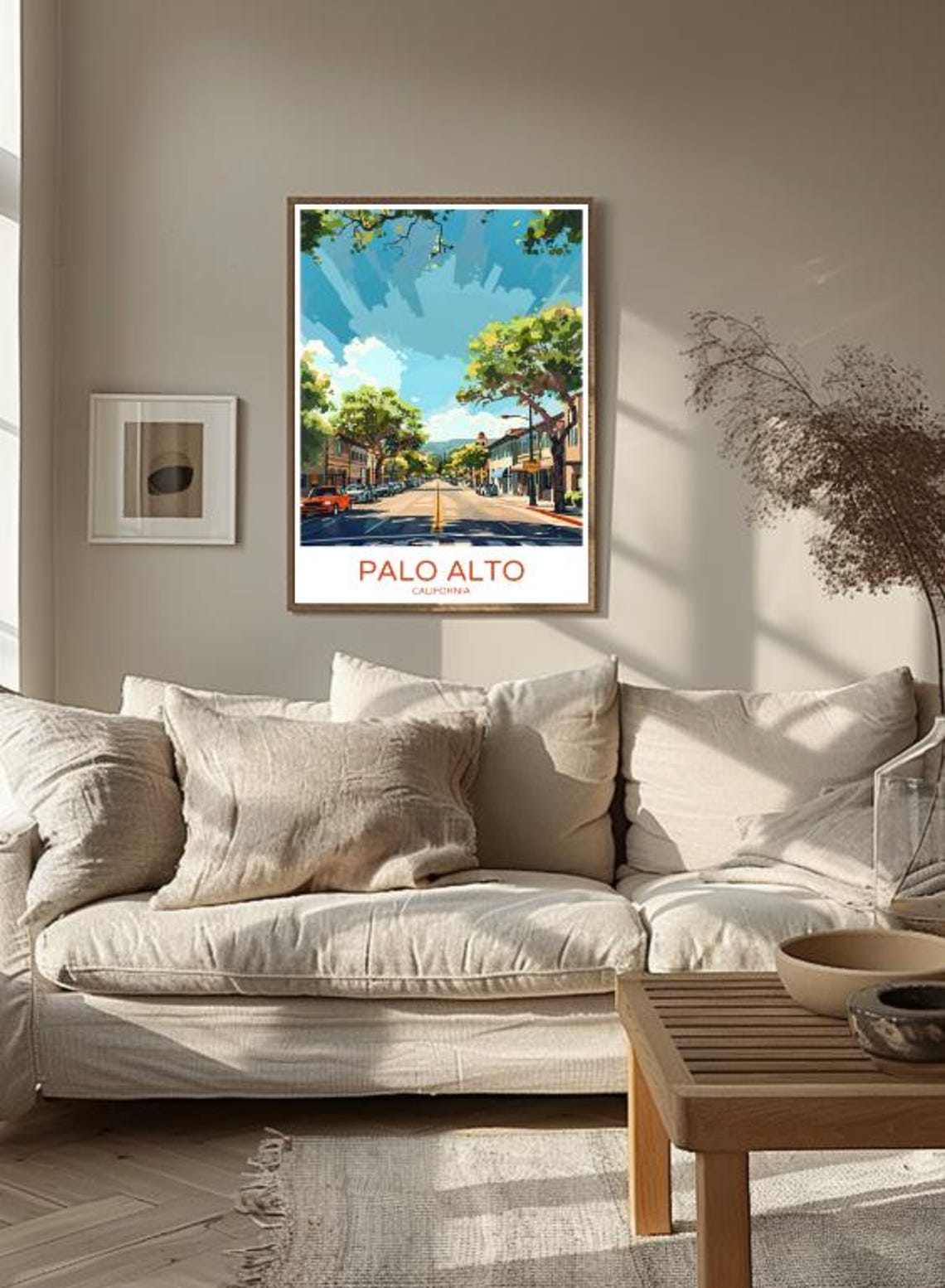 Palo Alto Travel Poster Vibrant Cityscape Wall Art Of Innovation Nature California Travel Print Home Decor Artwork Gift - Image 3