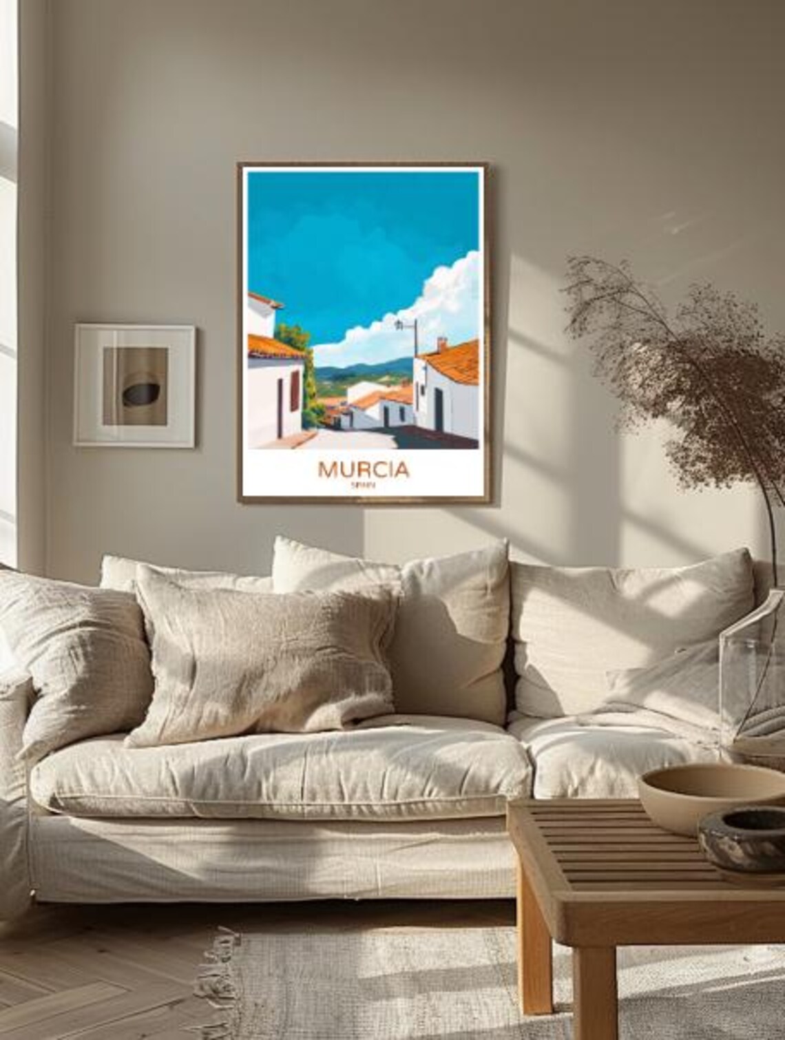 Murcia Spain Whitewashed Village Street Andalusian Travel Poster - Image 2