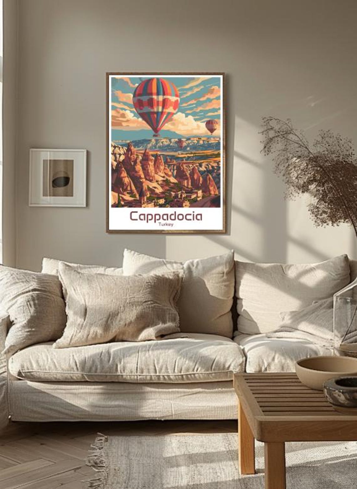 Cappadocia Hot Air Balloon Fairy Chimneys Turkey Sunset Poster - Image 3
