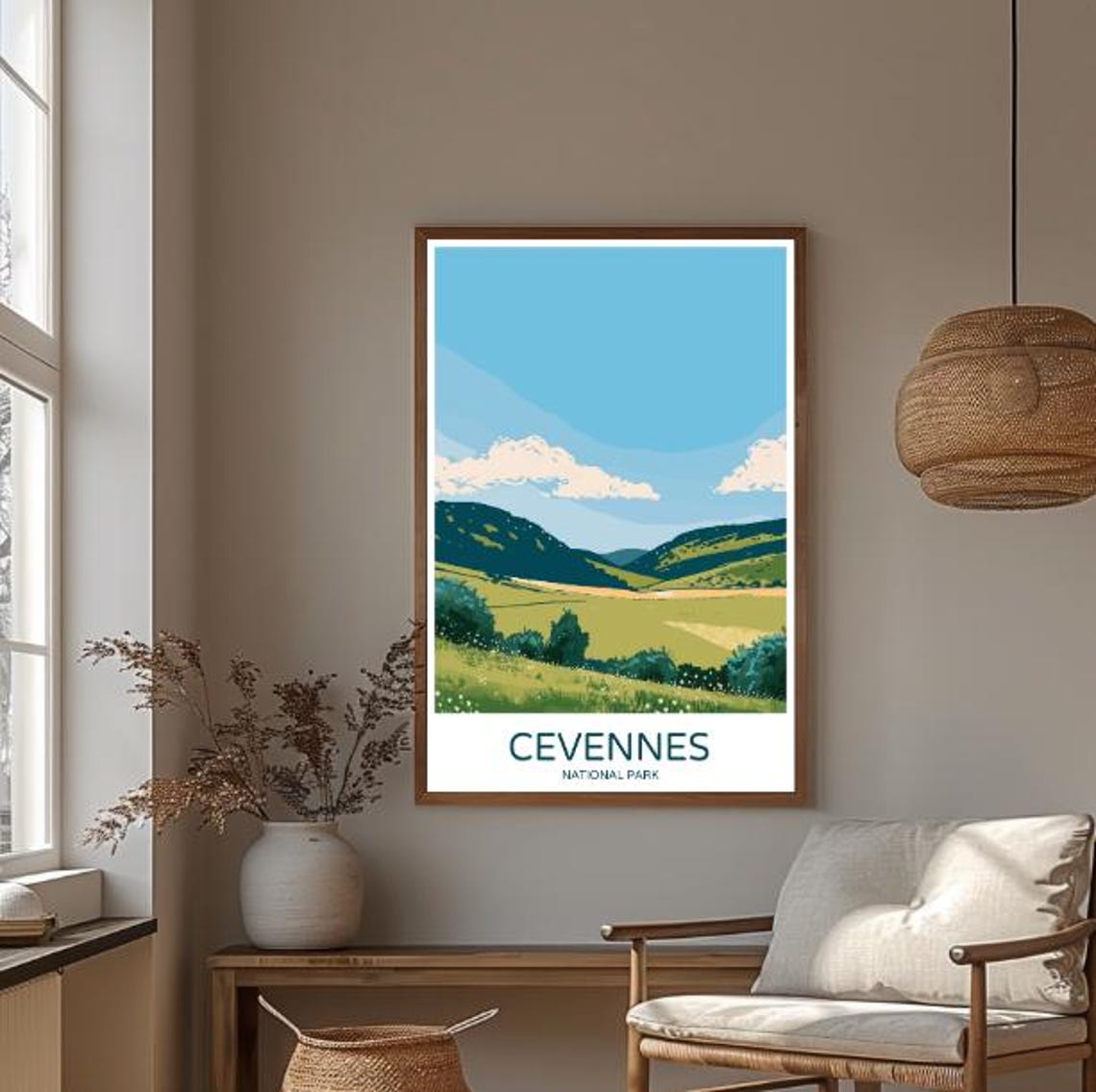 Parc National Des Cvennes Travel Poster Scenic French National Park Wall Art Nature Landscape Print France Decor - Image 3