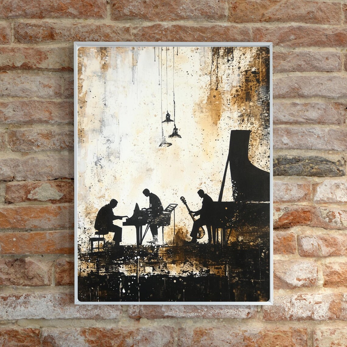 Jazz Band Silhouette Art Print, Minimalist New Orleans - Image 4