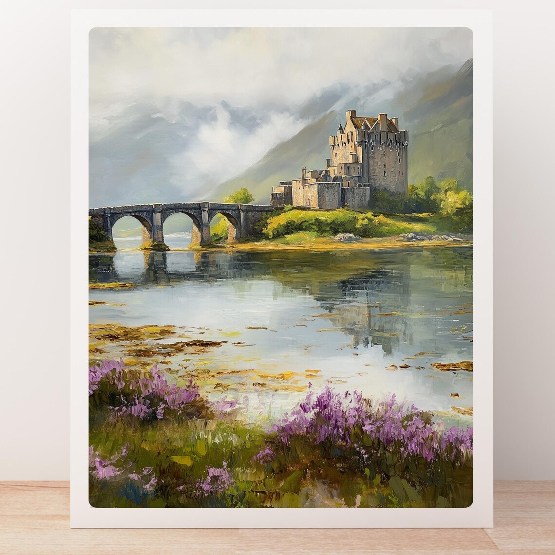 Eilean Donan Castle, Scottish Highland Landscape Art Print - Image 5