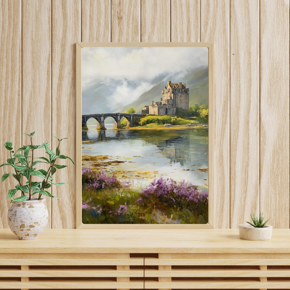 Eilean Donan Castle, Scottish Highland Landscape Art Print - Image 4
