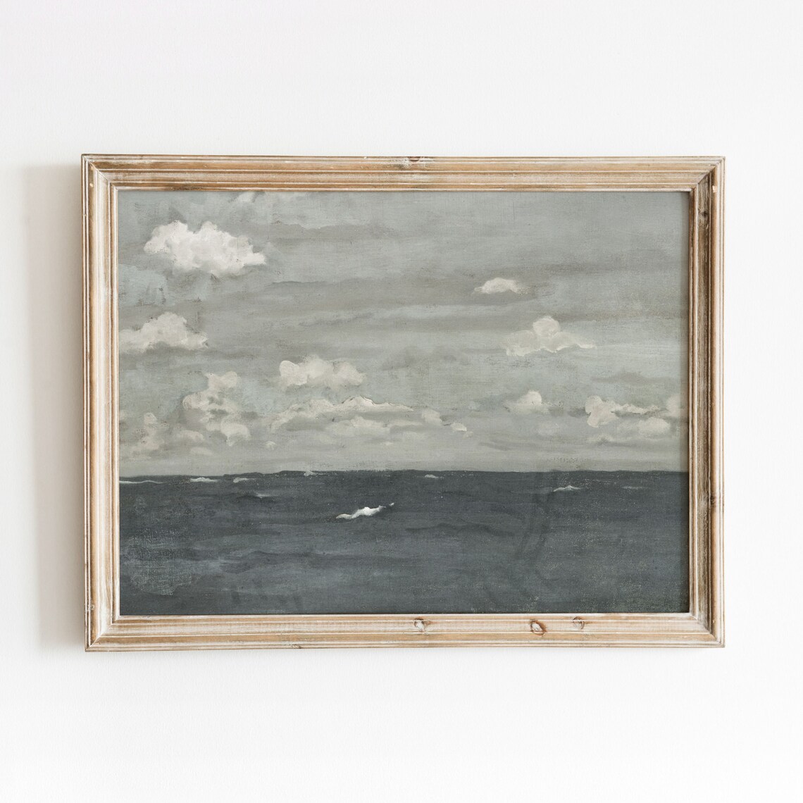 Deep Sea Vintage Ocean Art Print, Dark Seascape