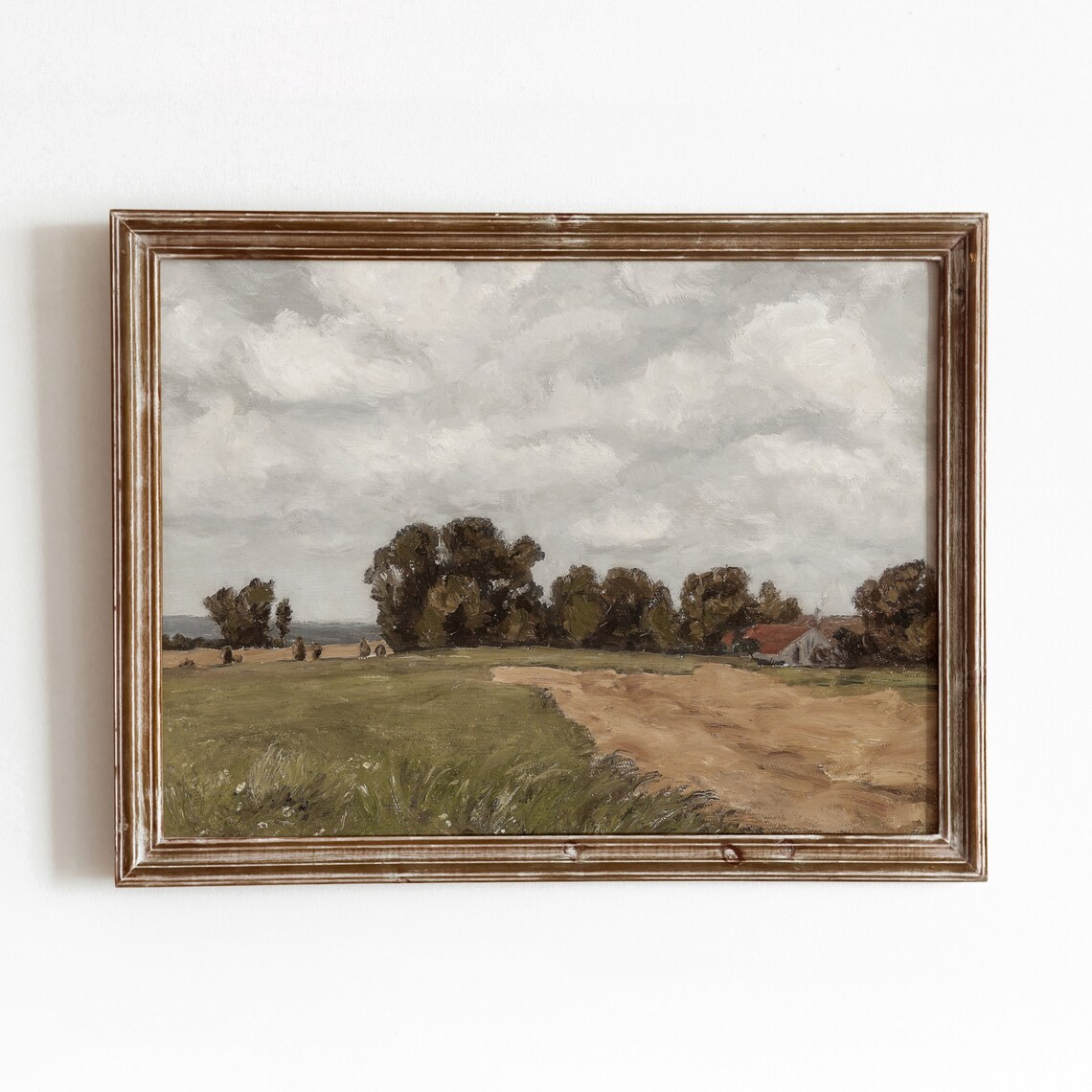 Alpine Farm Vintage European Farmhouse Art Print