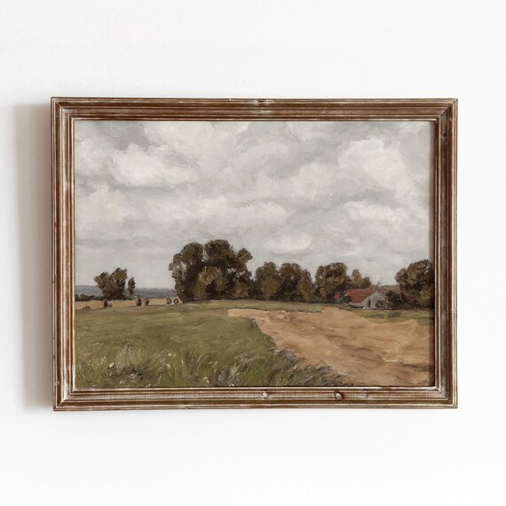Alpine Farm Vintage European Farmhouse Art Print