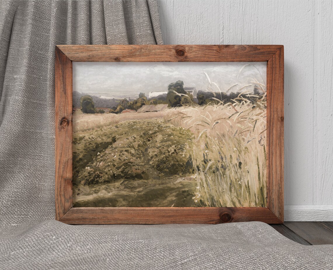 Polish Farmland Vintage European Countryside Travel Poster - Image 3