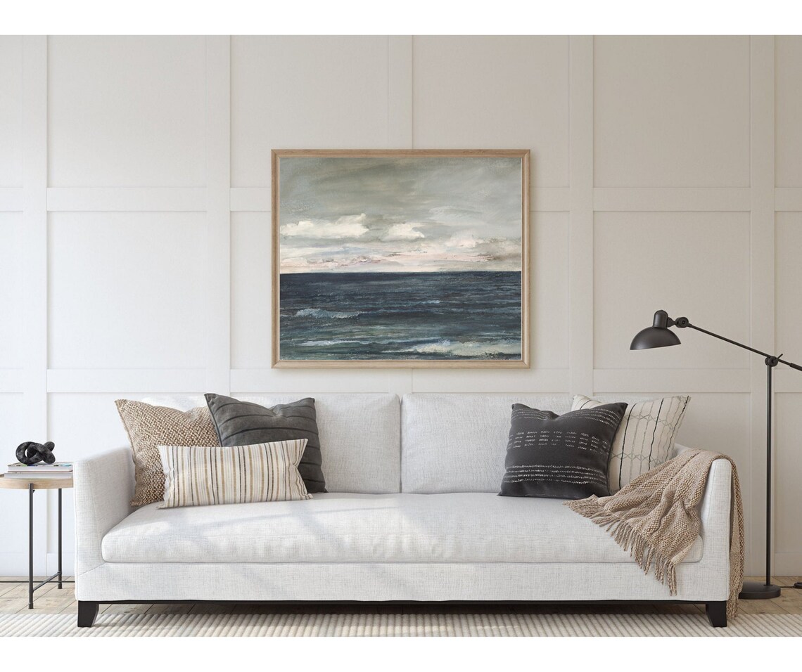 Jersey Coast Vintage Coastal Seascape Art Print - Image 3