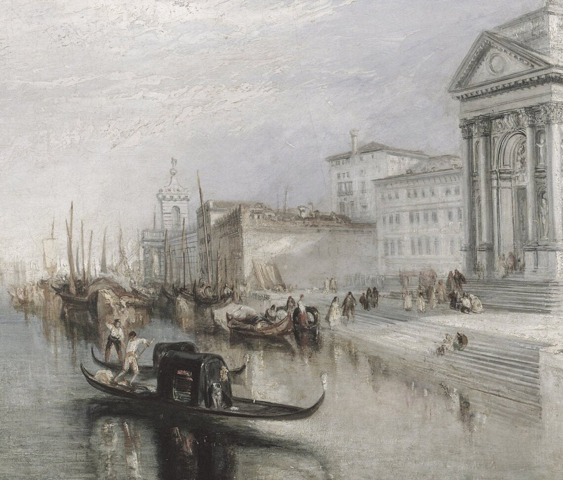 Grand Canal Venice Vintage Italian Cityscape Art Print - Image 2