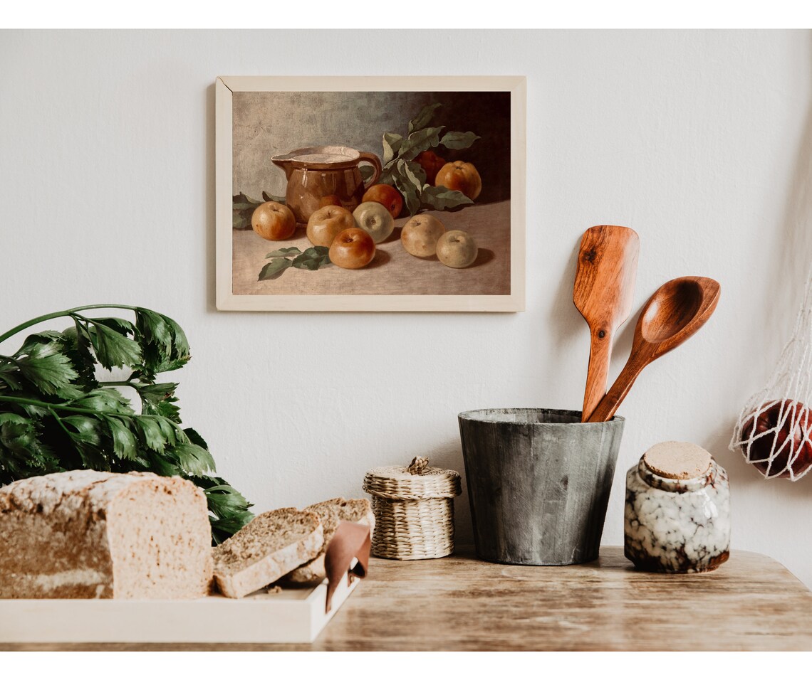 Apples and Jug - Vintage Still Life - Image 3