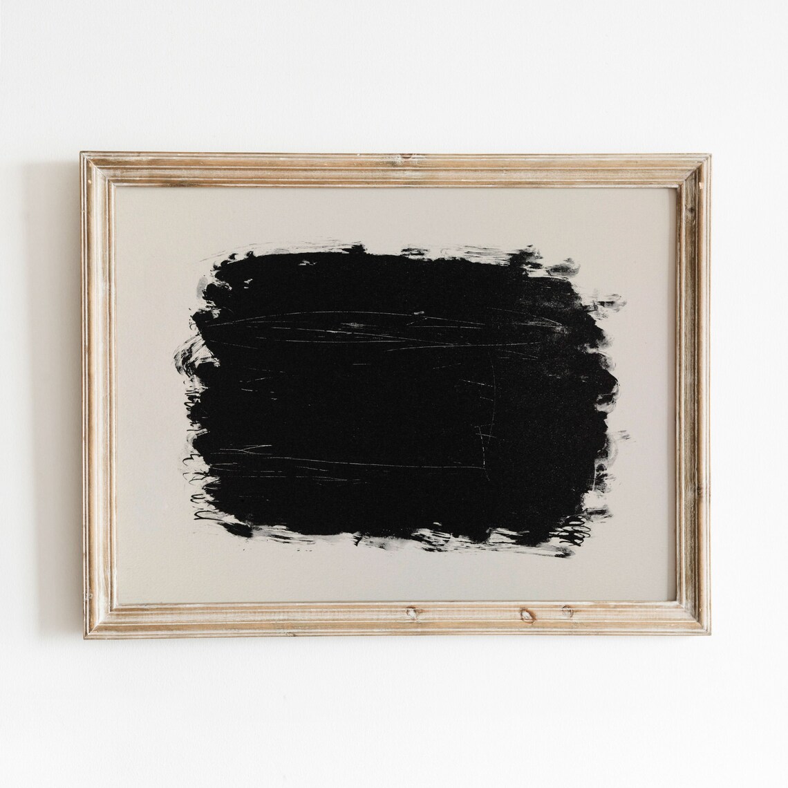The Void Vintage Abstract Lithograph Art Print