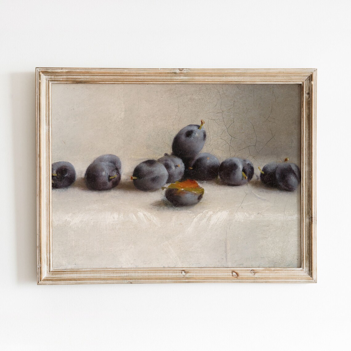 Plums Vintage Fruit Still Life Art Print