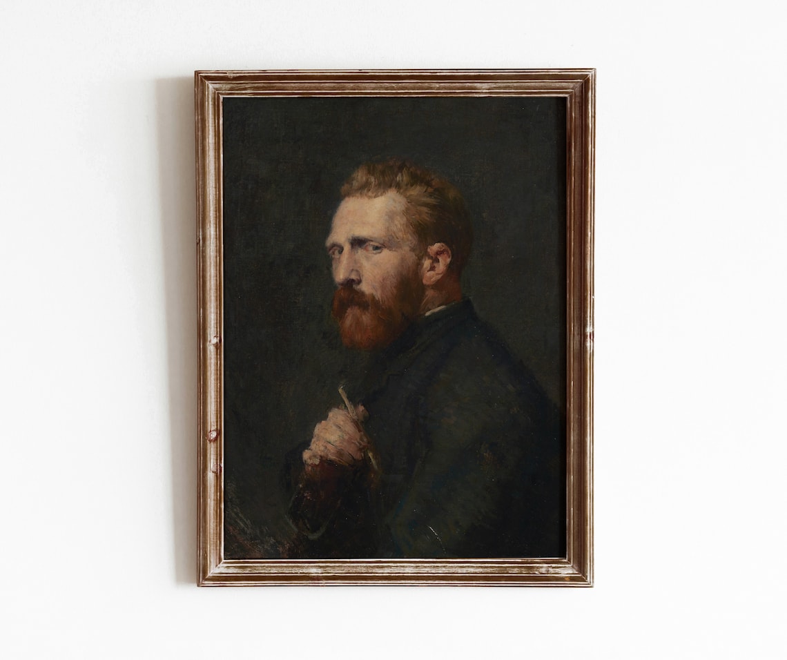 Van Gogh Vintage Artist Portrait Art Print
