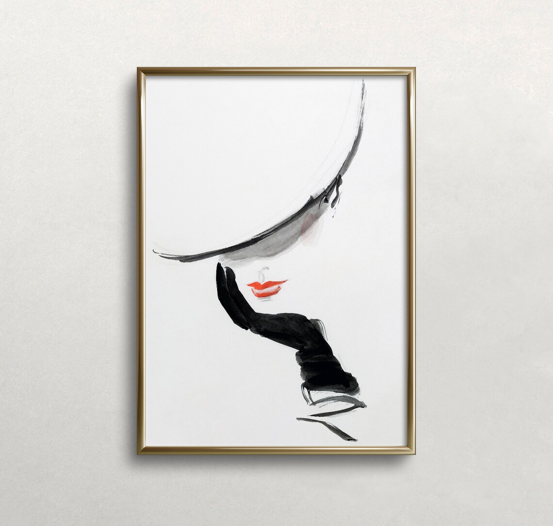 Woman Portrait, Vintage Retro Fashion Poster