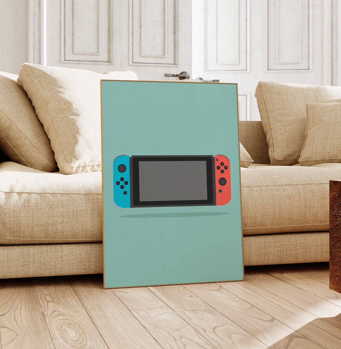 Video Game Controller Print, Retro Gaming Decor