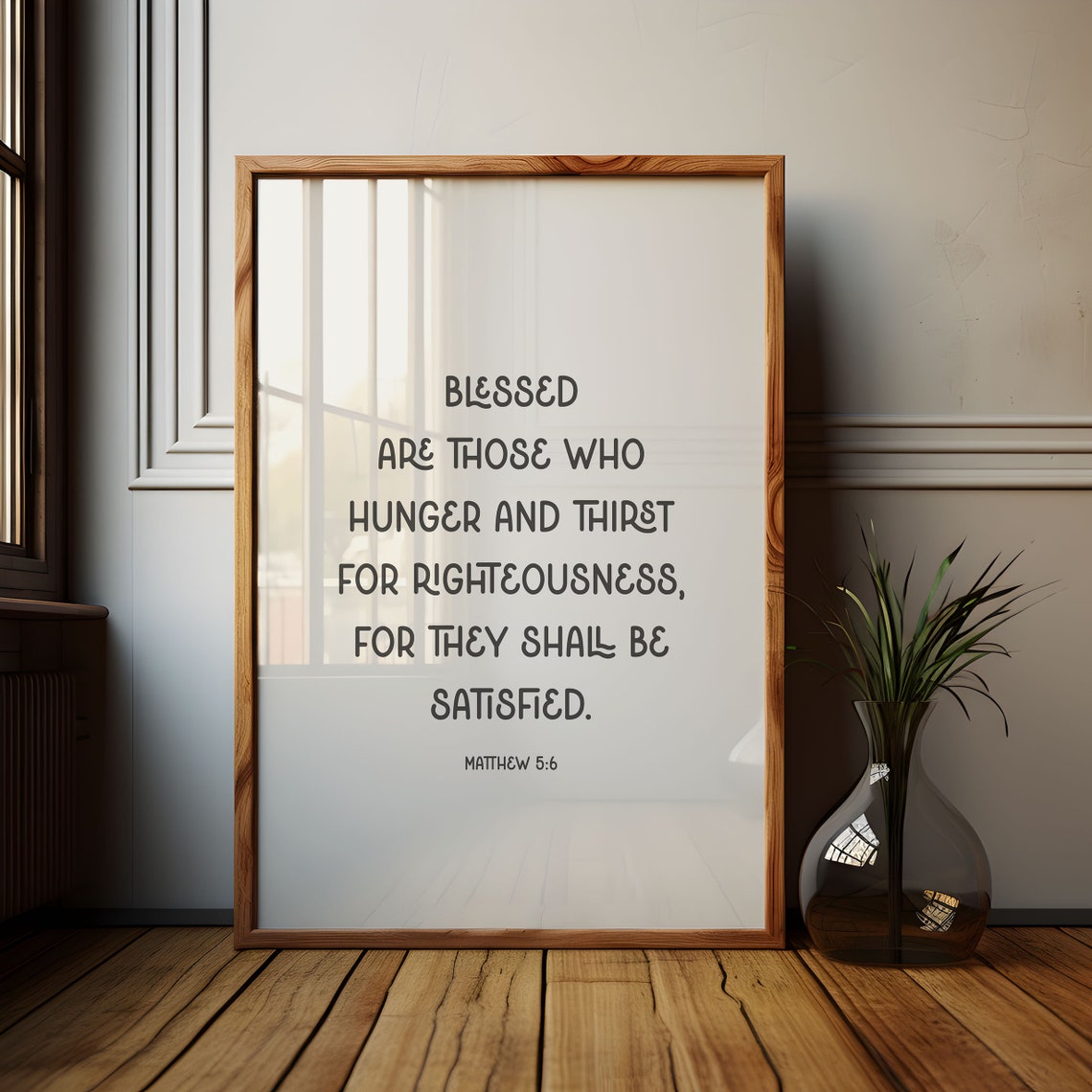 Matthew 5 6 Hunger And Thirst For Righteousness Beatitudes Poster - Image 5