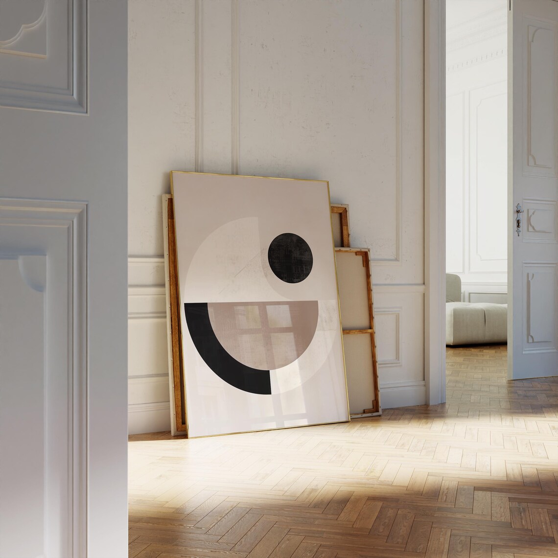 Scandinavian Abstract Geometric Art Print, Minimalist - Image 4