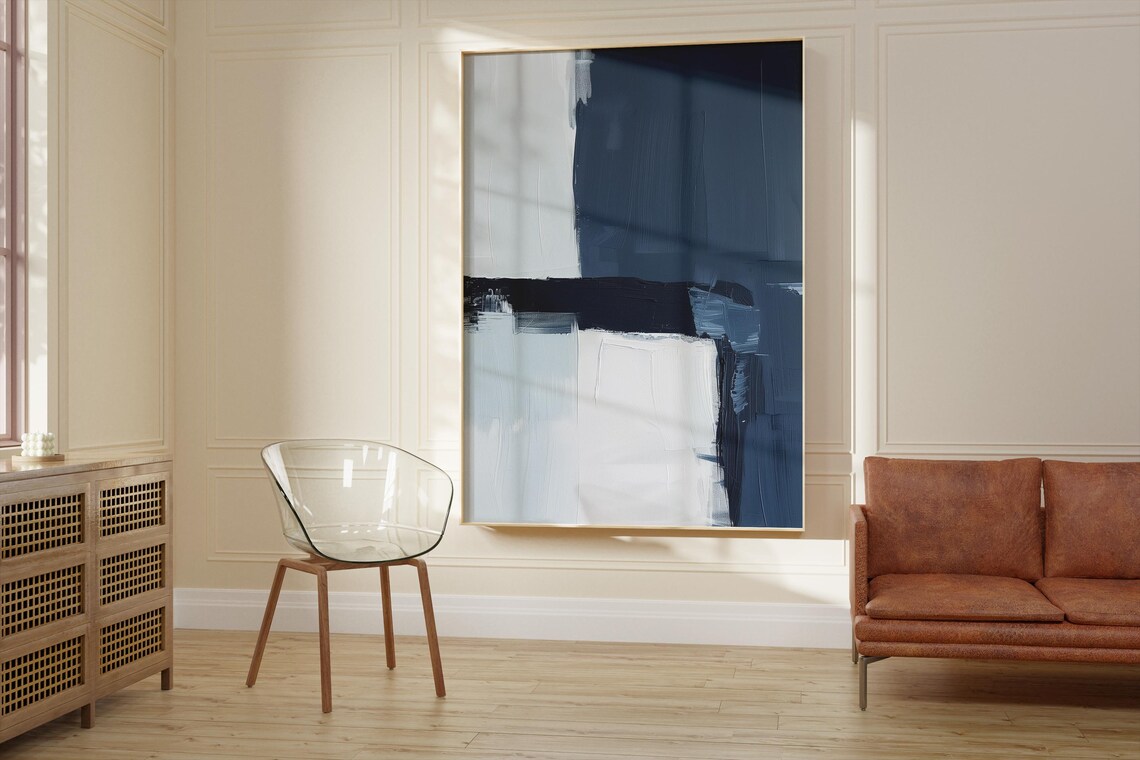 Scandinavian Abstract Art Print, Minimalist Nordic Decor - Image 2