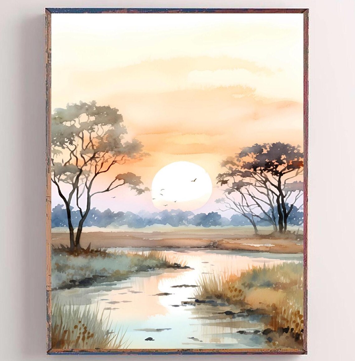 Biscayne National Park Watercolor Art Print