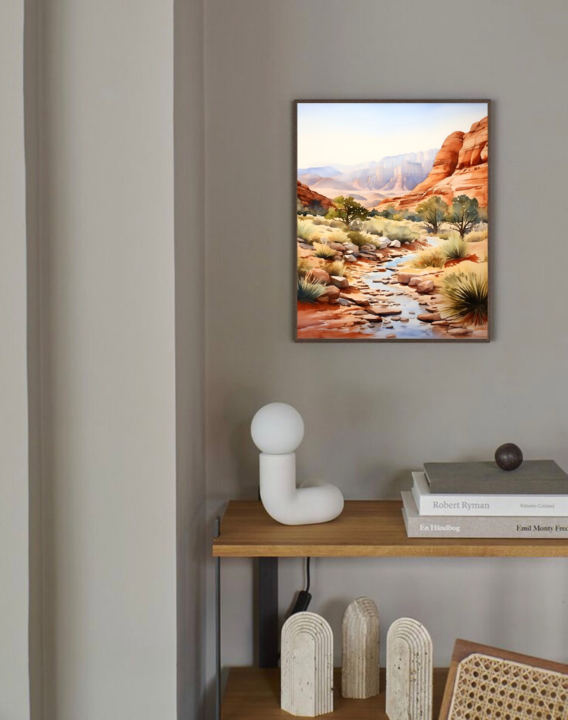Red Rock Canyon Watercolor Art, Nevada Landscape Print - Image 2