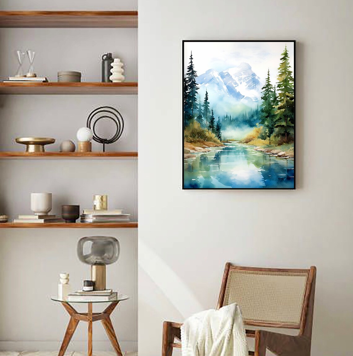 Grand Teton National Park Mountain River Poster - Image 2