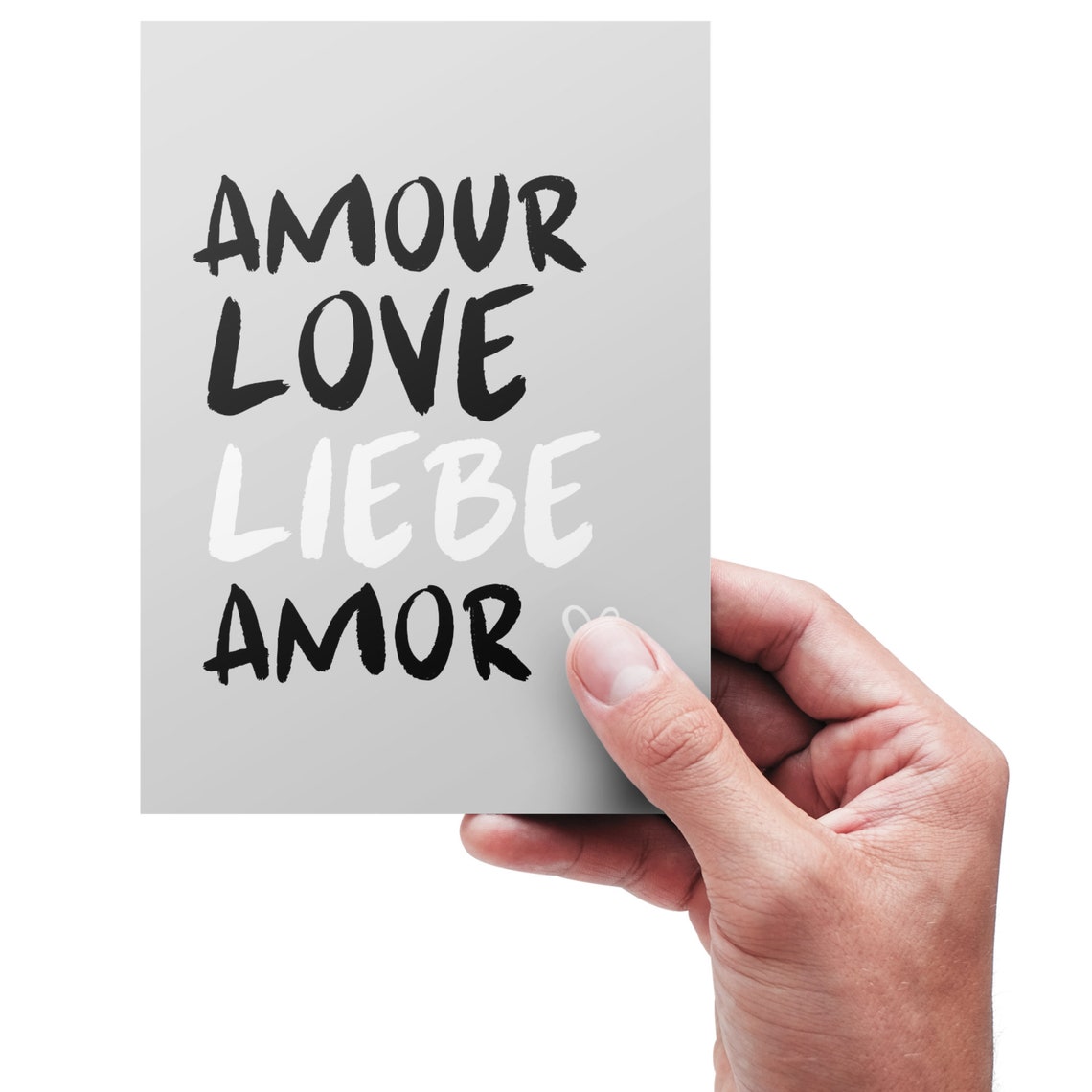 Colored Poster Amour Wall Art Positive Message Custom Posters Love Quote Home Decor - Image 2