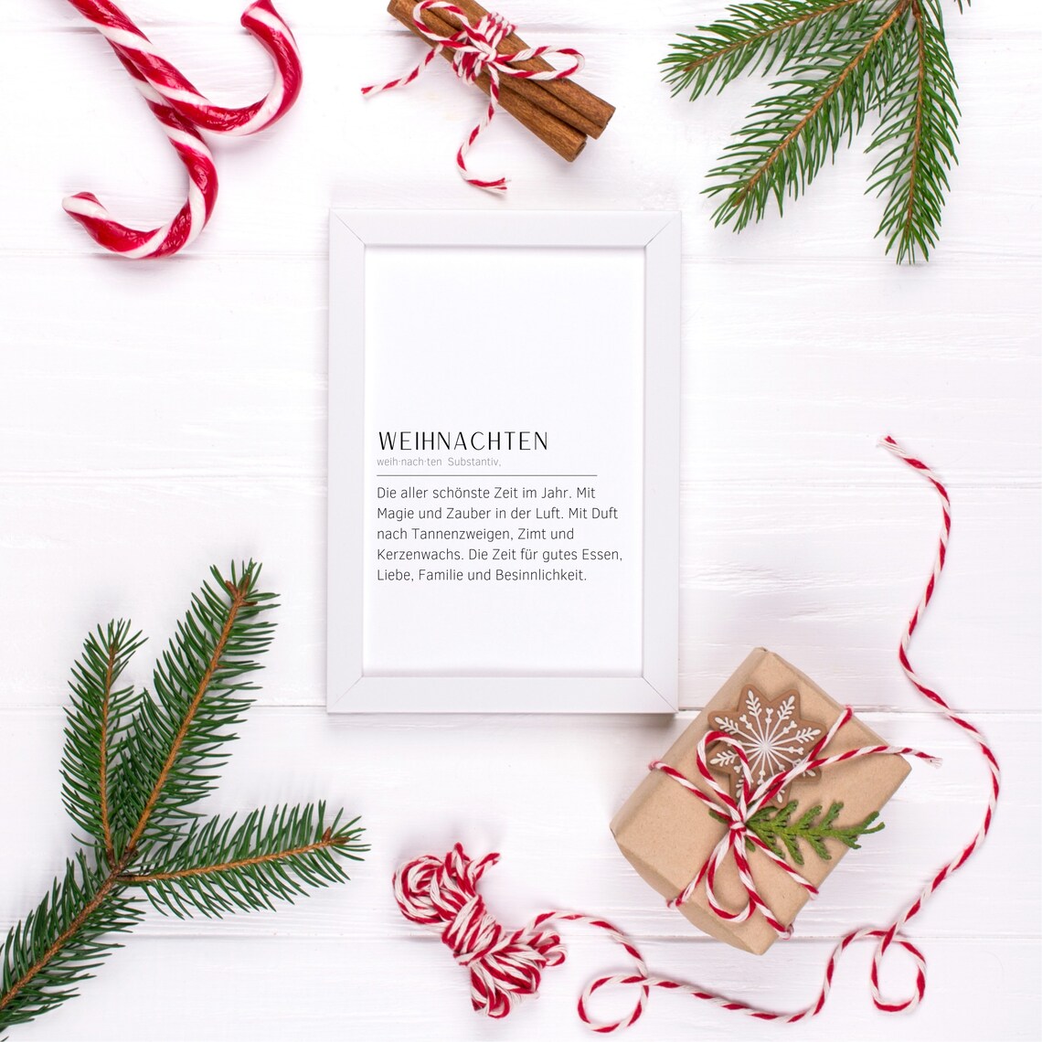 Christmas Definition Poster, Scandinavian Holiday Decor - Image 2