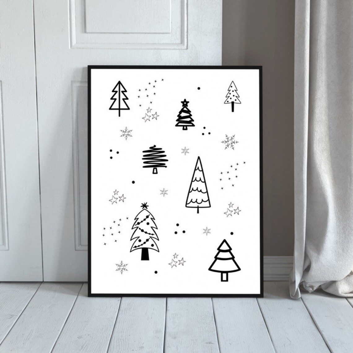 Christmas Tree Holiday Poster, Christmas Time Decor - Image 4