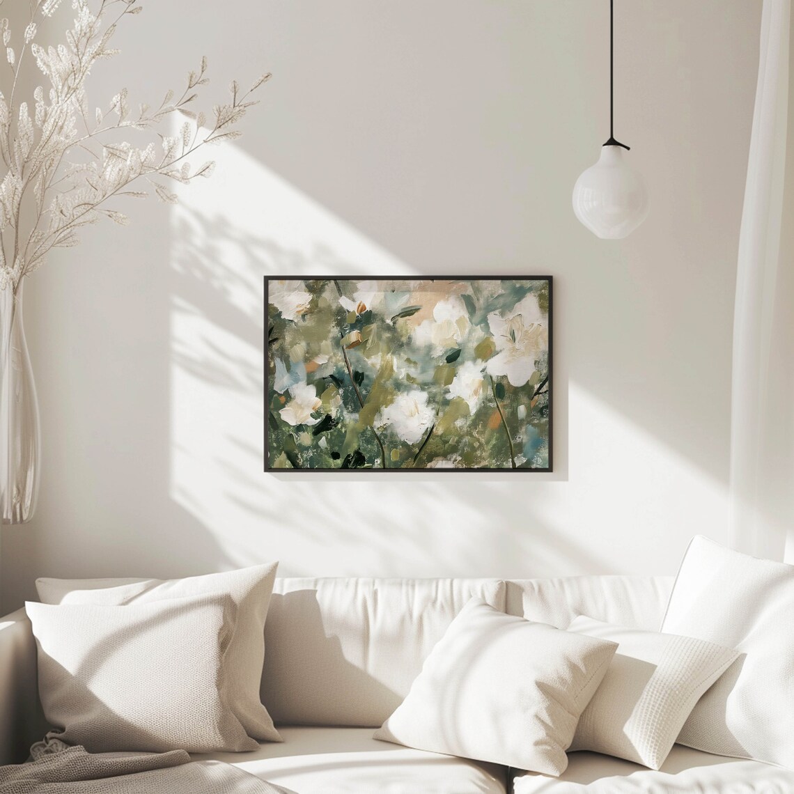 Abstract Floral Impressions, Spring Elegance Art Print - Image 3