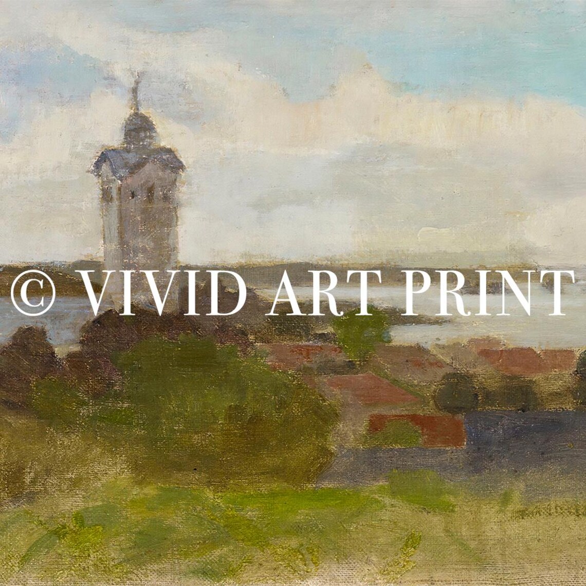 Vintage Landscape Art Print, Cottage Core Decor - Image 4