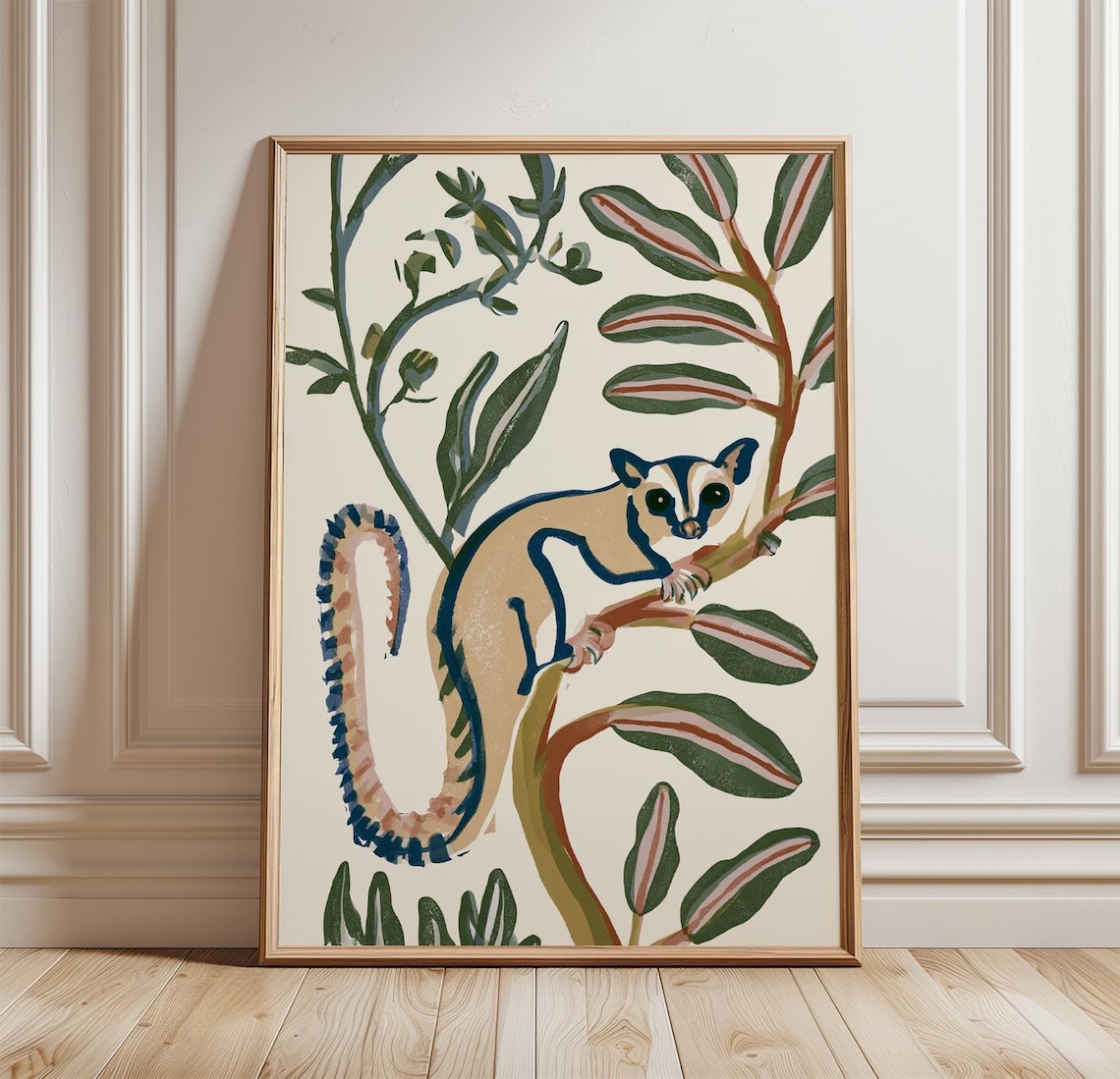 Sugar Glider Botanical Animal Art Print