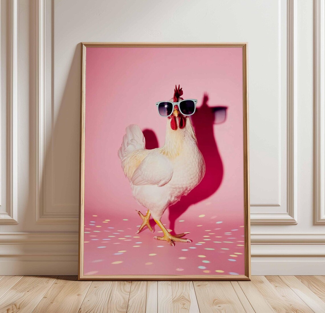 Cool Chicken Quirky Pop Style Wall Art Print