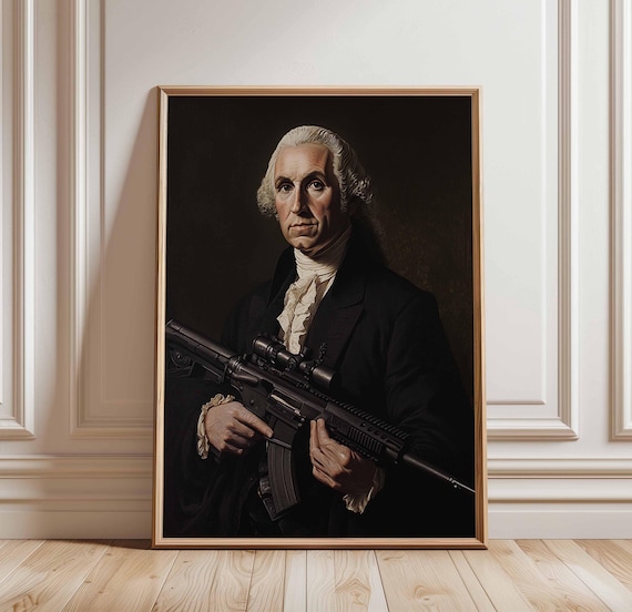 George Washington Historical Portrait, Vintage Style Art Print