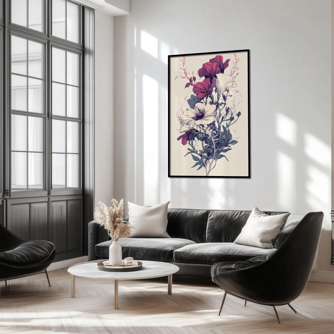 Botanical Ink Drawing, Vintage Floral Art Print - Image 3