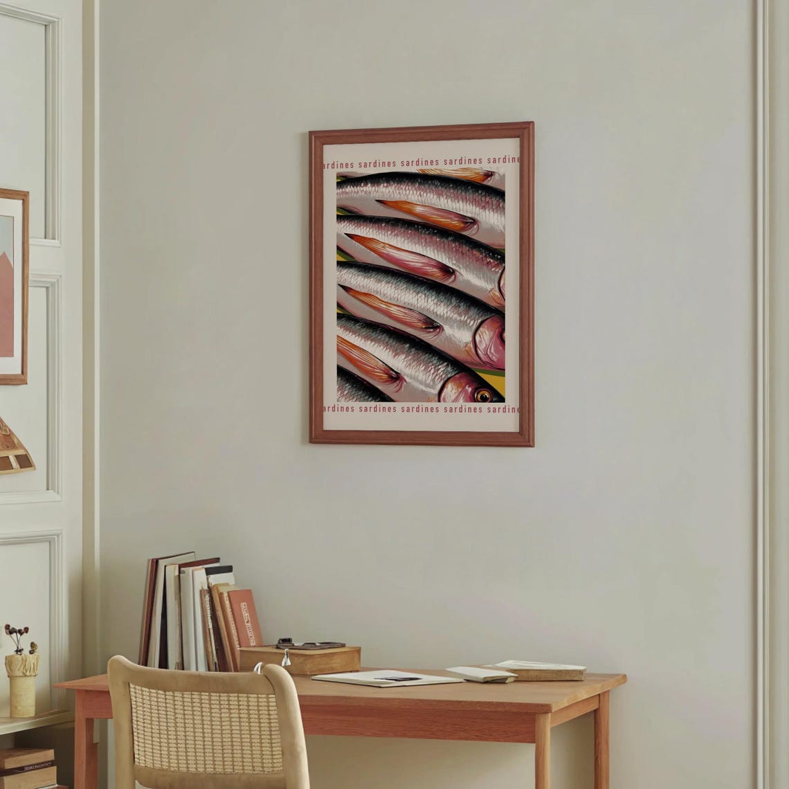 Sardines Poster, Retro Mediterranean Kitchen Decor - Image 3