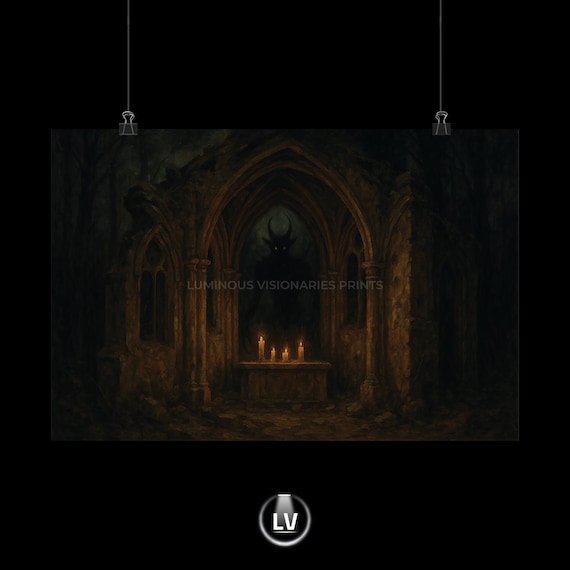 Dark Fantasy Gothic Decor, Modern Home Witchy