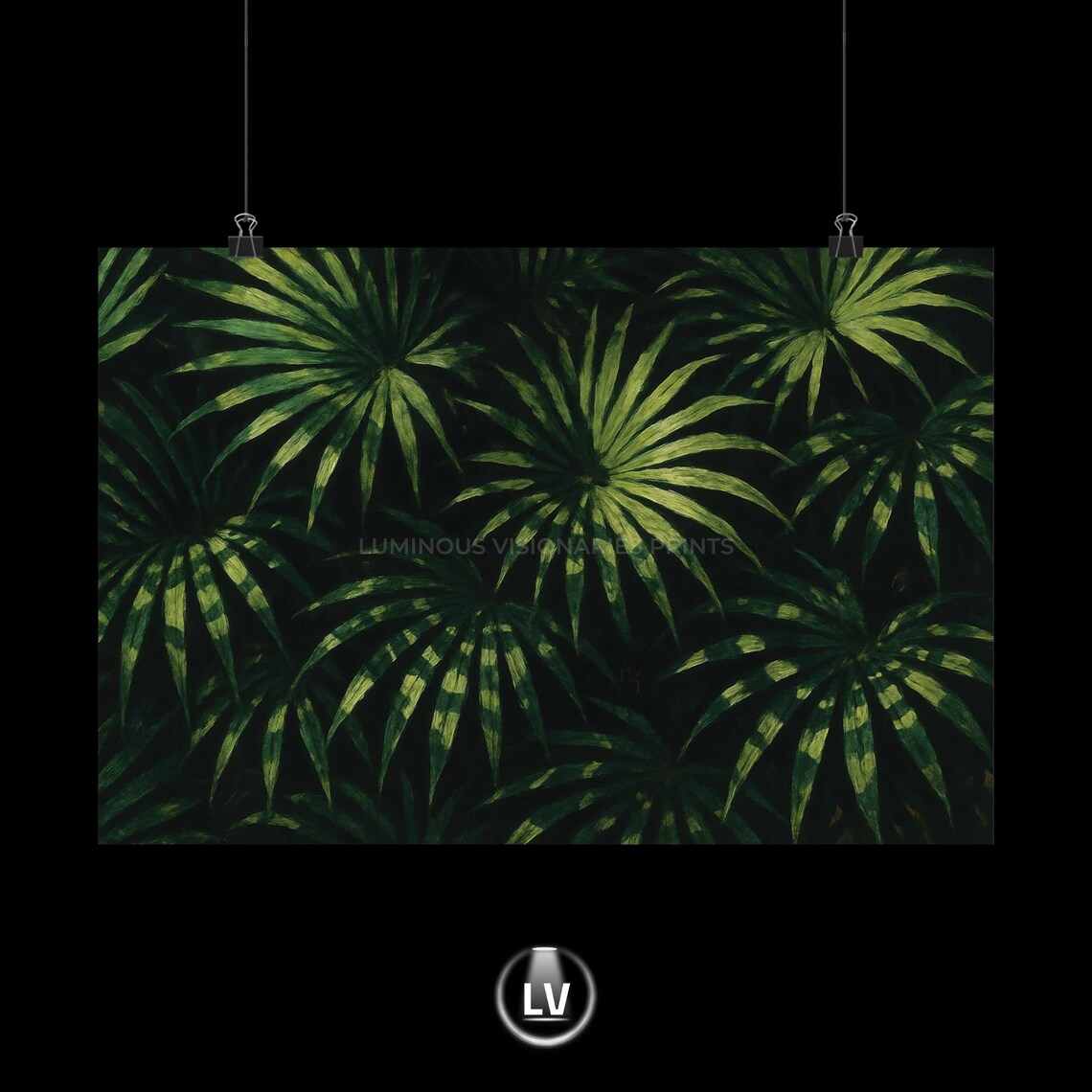 Tropical Leaf Wall Art Print, Jungle Botanical Decor