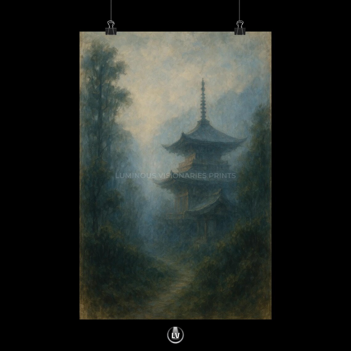 Tranquil Landscape, Zen-Inspired Art Print