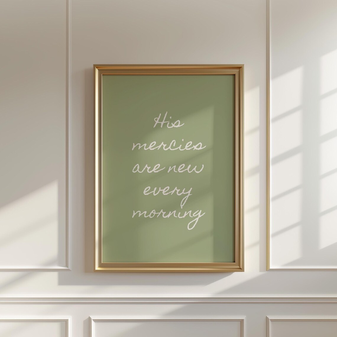 New Mercies Christian Bible Verse Art Print - Image 3