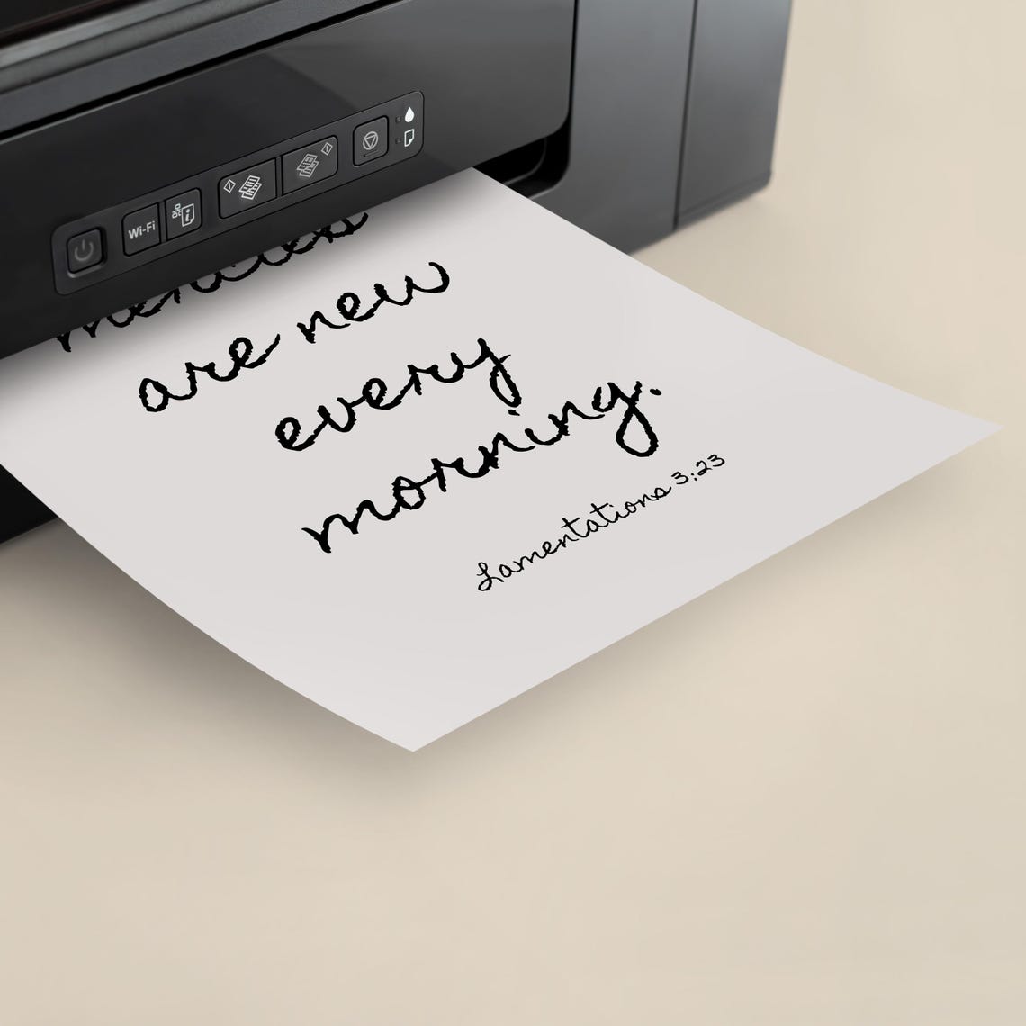 His Mercies Are New Every Morning Lamentations 3:23 Script Poster - Image 4